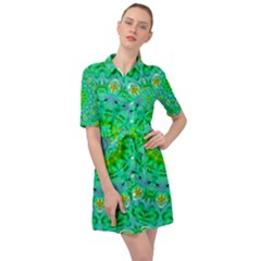 Evergreen Belted Shirt Dress by LW323