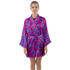 Passion Flower Long Sleeve Satin Kimono by LW323