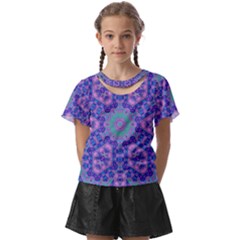 Sweet Violet Kids  Front Cut Tee by LW323