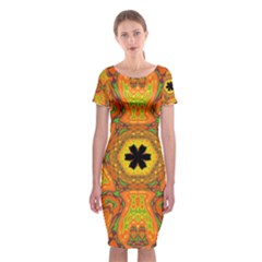 Sassafras Classic Short Sleeve Midi Dress by LW323