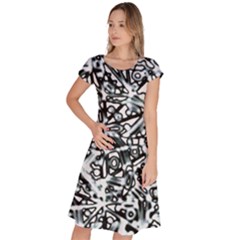 Beyond Abstract Classic Short Sleeve Dress by LW323