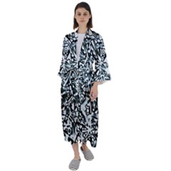 Beyond Abstract Maxi Satin Kimono by LW323