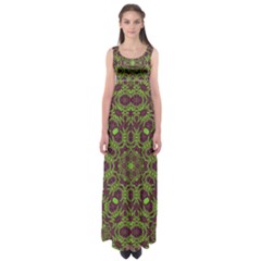 Woodsy Spring Empire Waist Maxi Dress by LW323