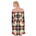 Royal Plaid Off Shoulder Skater Dress View2