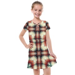 Royal Plaid Kids  Cross Web Dress by LW323