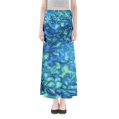 Deep Blues Full Length Maxi Skirt by AlkaravanCreations