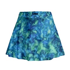 Deep Blues Mini Flare Skirt by AlkaravanCreations