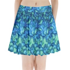 Deep Blues Pleated Mini Skirt by AlkaravanCreations