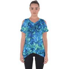 Deep Blues Cut Out Side Drop Tee by AlkaravanCreations