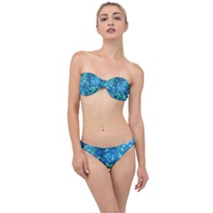 Deep Blues Classic Bandeau Bikini Set