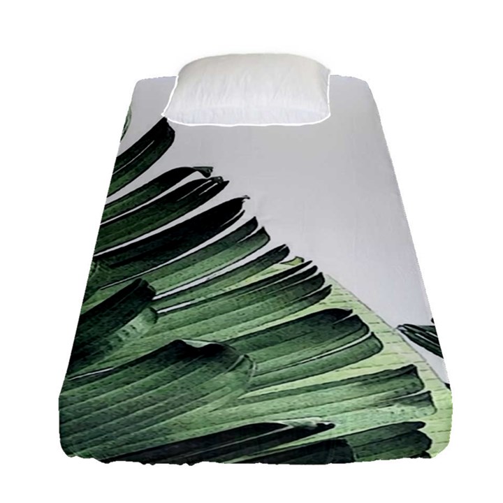 Banana leaves Fitted Sheet (Single Size)