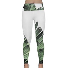 Banana Leaves Lightweight Velour Classic Yoga Leggings by goljakoff