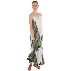 Banana Leaves Cami Maxi Ruffle Chiffon Dress by goljakoff