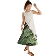 Banana Leaves Summer Maxi Dress by goljakoff