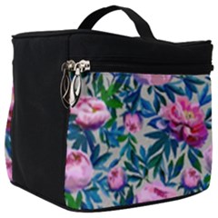 Pink Peonies Watercolor Make Up Travel Bag (big) by SychEva