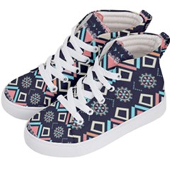 Gypsy-pattern Kids  Hi-top Skate Sneakers by PollyParadise