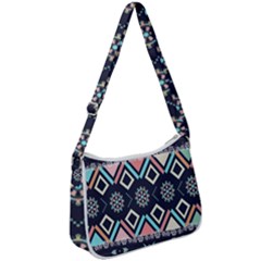 Gypsy-pattern Zip Up Shoulder Bag by PollyParadise