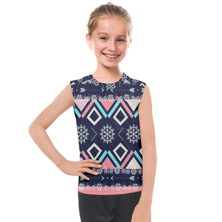 Gypsy-pattern Kids  Mesh Tank Top