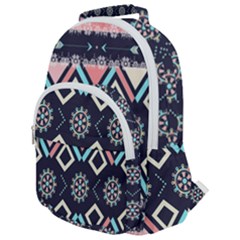 Gypsy-pattern Rounded Multi Pocket Backpack by PollyParadise