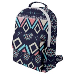 Gypsy-pattern Flap Pocket Backpack (small) by PollyParadise