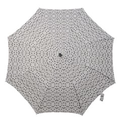 Modern Geometric Black And White Print Pattern Hook Handle Umbrellas (small)