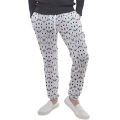 Modern Geometric Black And White Print Pattern Men s Jogger Sweatpants by dflcprintsclothing