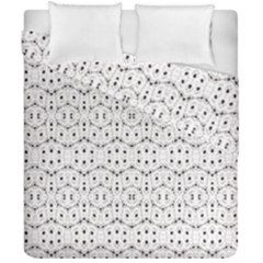 Modern Geometric Black And White Print Pattern Duvet Cover Double Side (california King Size) by dflcprintsclothing