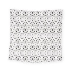 Modern Geometric Black And White Print Pattern Square Tapestry (small) by dflcprintsclothing