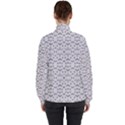 Modern Geometric Black And White Print Pattern Women s High Neck Windbreaker View2