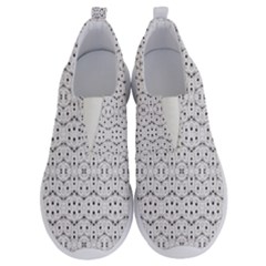 Modern Geometric Black And White Print Pattern No Lace Lightweight Shoes