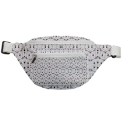 Modern Geometric Black And White Print Pattern Fanny Pack by dflcprintsclothing