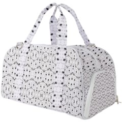 Modern Geometric Black And White Print Pattern Burner Gym Duffel Bag by dflcprintsclothing