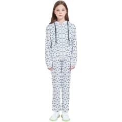 Modern Geometric Black And White Print Pattern Kids  Tracksuit by dflcprintsclothing