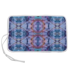 Pebbles Cropped Repeats Pen Storage Case (m) by kaleidomarblingart