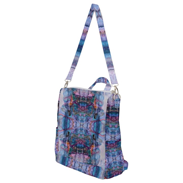 Marbled pebbles Crossbody Backpack