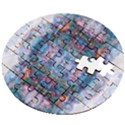 Marbled pebbles Wooden Puzzle Round View2