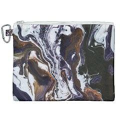 Fluid Patterns Canvas Cosmetic Bag (xxl) by kaleidomarblingart