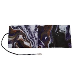 Fluid Patterns Roll Up Canvas Pencil Holder (s) by kaleidomarblingart