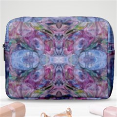 Marbled Pebbles Make Up Pouch (large) by kaleidomarblingart