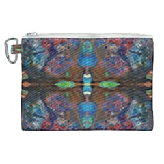 Abstract Marbling Painting Repeats Canvas Cosmetic Bag (xl)