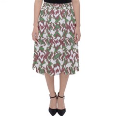 Multicolored Texture Print Pattern Classic Midi Skirt by dflcprintsclothing