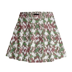 Multicolored Texture Print Pattern Mini Flare Skirt by dflcprintsclothing