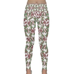 Multicolored Texture Print Pattern Lightweight Velour Classic Yoga Leggings