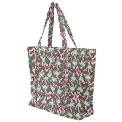 Multicolored Texture Print Pattern Zip Up Canvas Bag by dflcprintsclothing