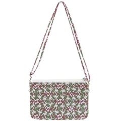 Multicolored Texture Print Pattern Double Gusset Crossbody Bag