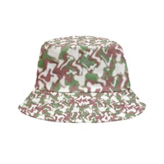 Multicolored Texture Print Pattern Inside Out Bucket Hat by dflcprintsclothing