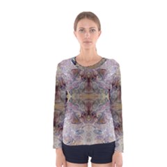 Marbling Ornate Women s Long Sleeve Tee