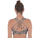 Marbling ornate Cross String Back Sports Bra View2