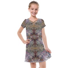 Marbling Ornate Kids  Cross Web Dress