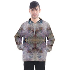 Marbling Ornate Men s Half Zip Pullover